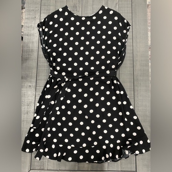 Women’s Popsugar Dress; Black&White Polka Dot; Size Medium - Picture 1 of 3